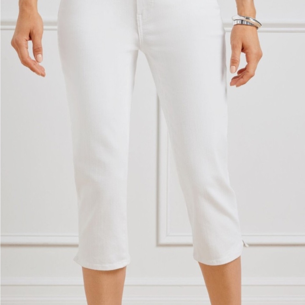Talbots Women's Bright White Cropped Jeans